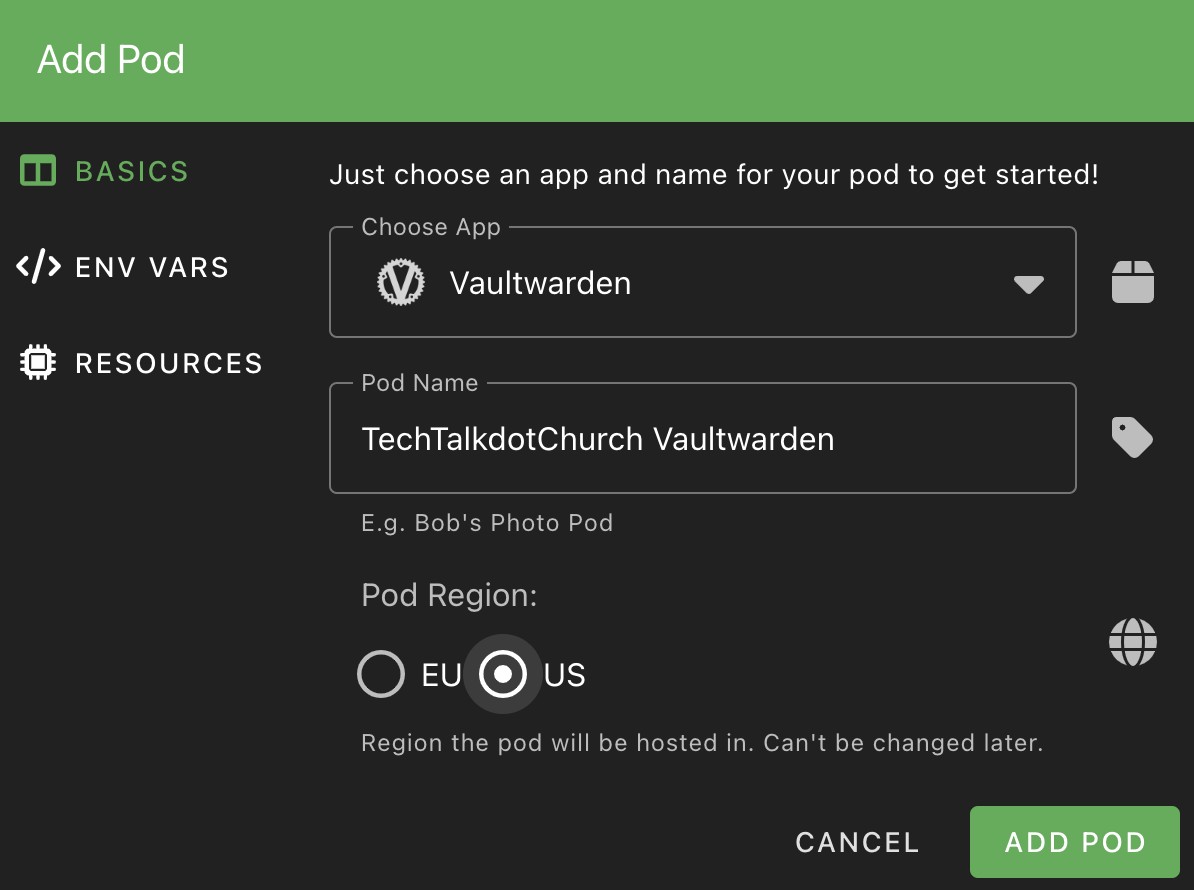 Add a new Pod