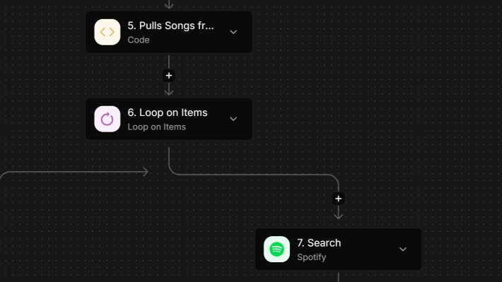 ActivePieces flow for updating Spotify from songs scheduled in Planning Center.